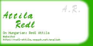 attila redl business card